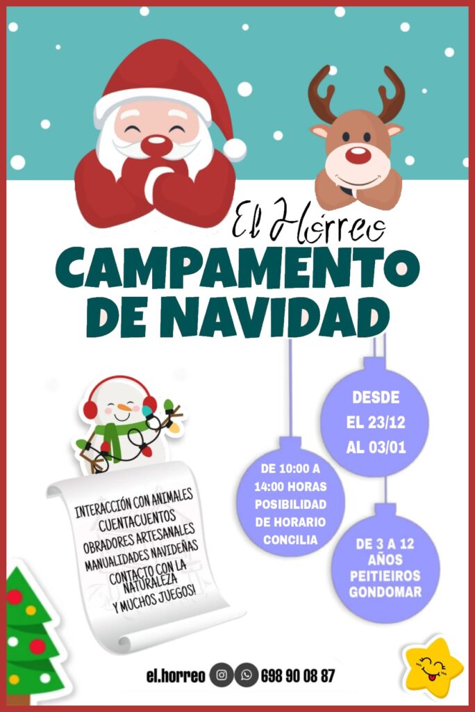 poster campamento de navidad